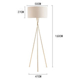 Dreibein Stehlampe Weiß moderne elegante Raumgestaltung - Clowas.de