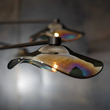 Edelstahl Pendelleuchte mit schlichtem handgefertigtem Glas - Clowas.de