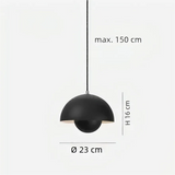 Design LED Pendelleuchte in Blütenform für Esszimmer