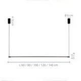 Dimmbare Pendelleuchte im linearen Design für das Esszimmer