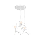 Schlafzimmer LED Deckenleuchte mit kleinem Eisenmann Design - Clowas.de