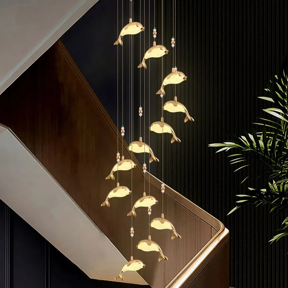 Pendelleuchte Gold Kristall modernes elegantes Wohnambiente - Clowas.de