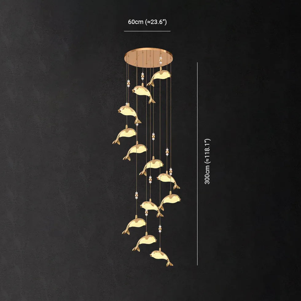 Pendelleuchte Gold Kristall modernes elegantes Wohnambiente - Clowas.de