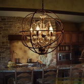 Esszimmer Pendelleuchte höhenverstellbar im Vintage Vogelkäfig Design - Clowas.de