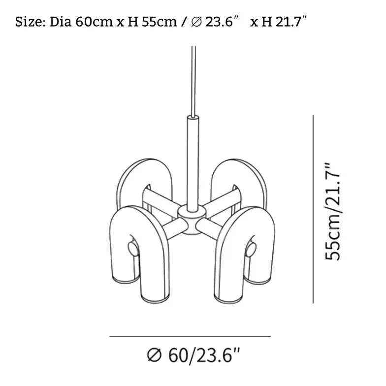 Designer Hängeleuchten im nordischen U-förmigen Stil - Clowas.de