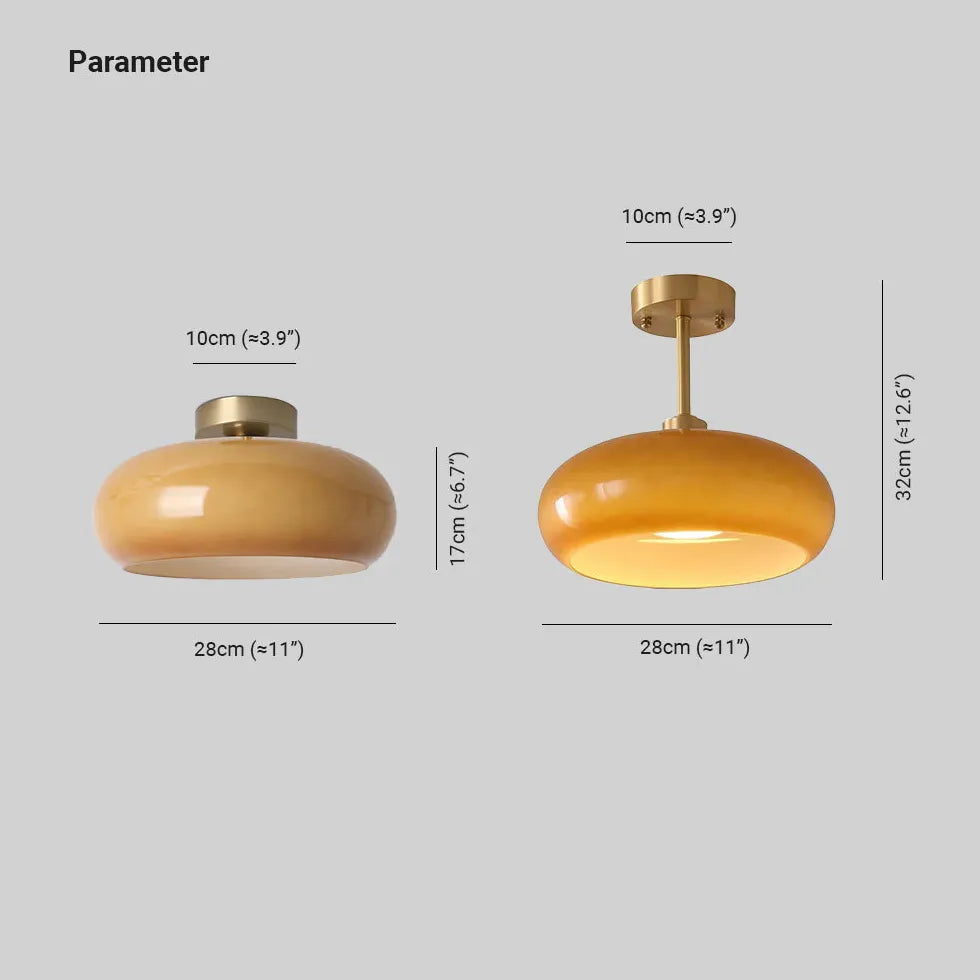 Gelbe Deckenleuchte Bauhaus LED kreative Flurleuchte - Clowas.de