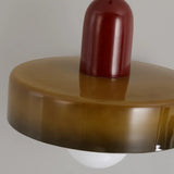 Gelbe Pendelleuchte im skandinavischen minimalistischen Glasdesign - Clowas.de