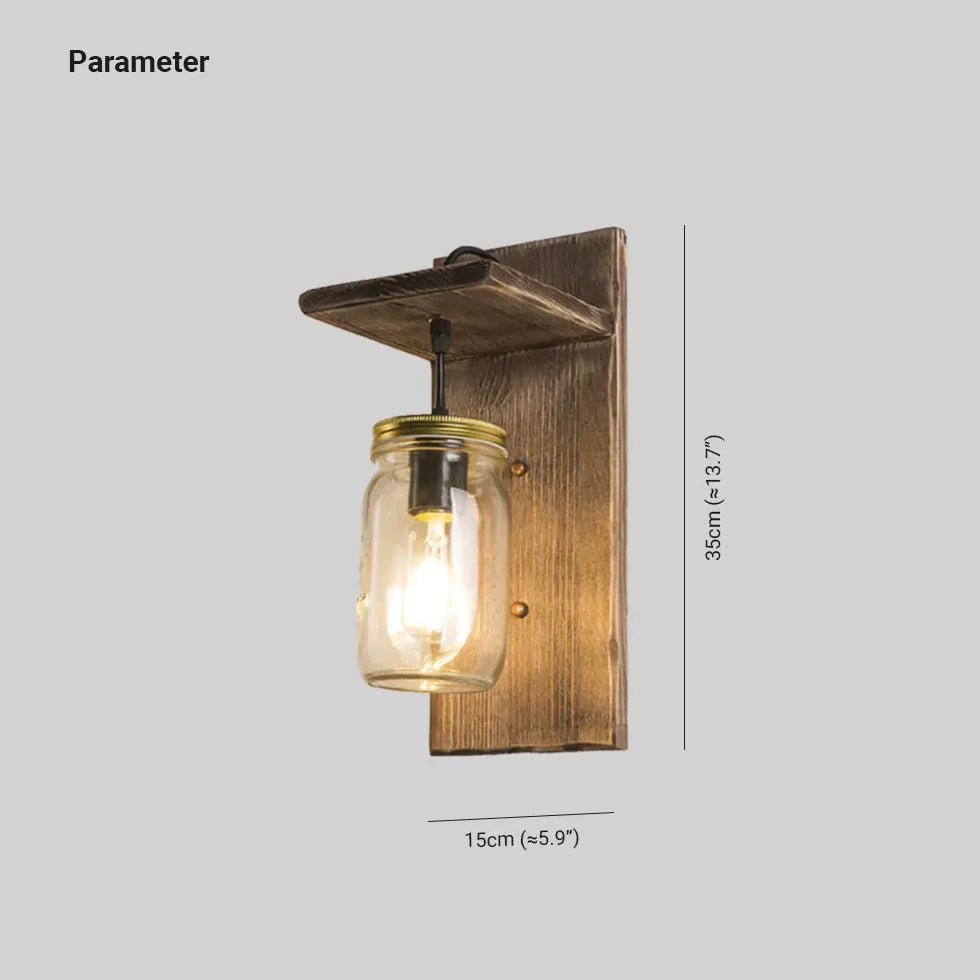 Glas Wandleuchten für einen rustikalen Holzstil - Clowas.de