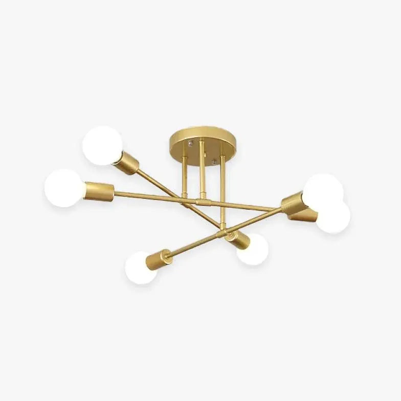 Gold Pendelleuchte im nordischen kreativen Design - Clowas.de