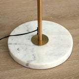 Goldene Stehleuchte 3 Kugeln weiß - Clowas.de