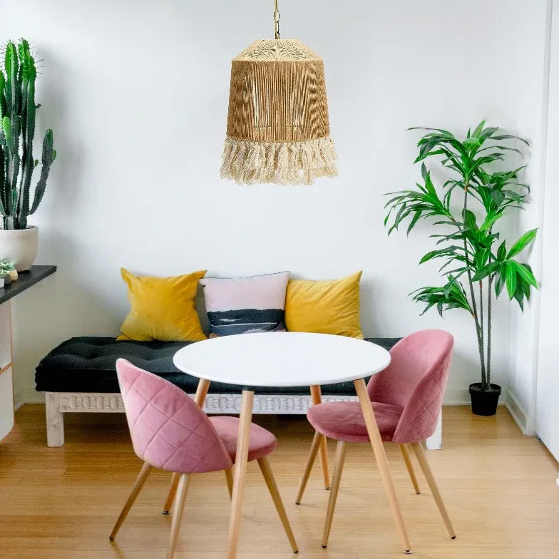 seil pendelleuchte modernes nordisches bambusdesign - Clowas.de