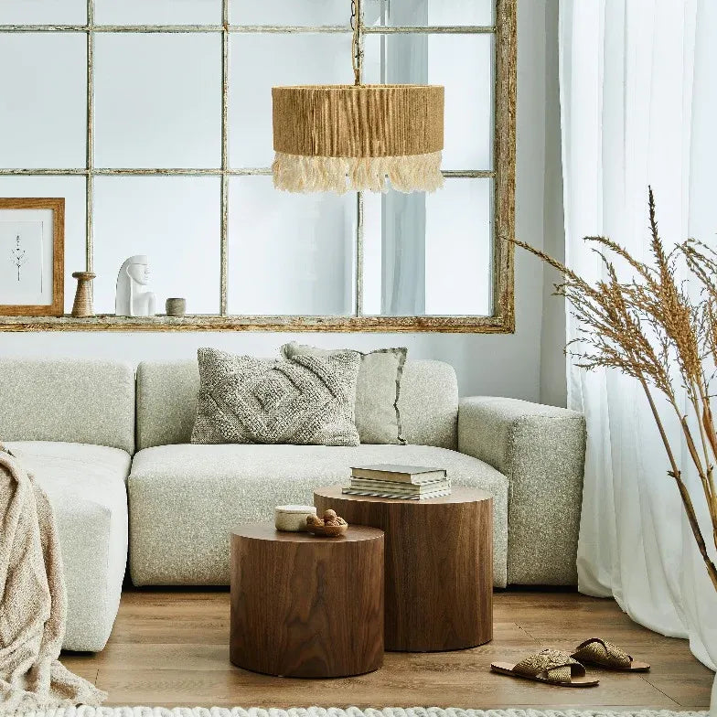 seil pendelleuchte modernes nordisches bambusdesign - Clowas.de