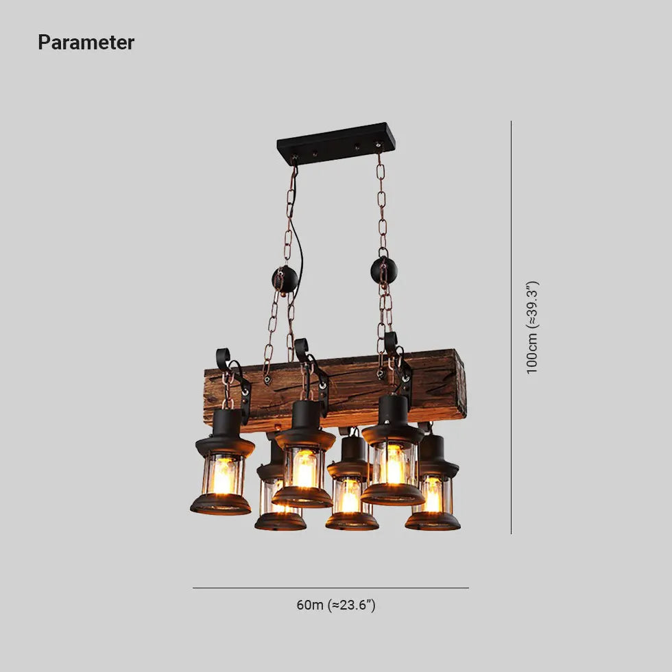 hängelampe esstisch industrial retro vintage schiffsholz - Clowas.de