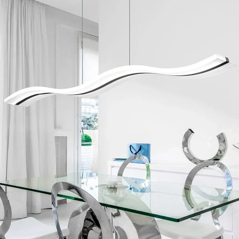Hängelampe Esszimmer LED Nordisch Modern Wellenform - Clowas.de