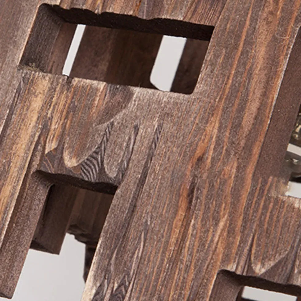 Hängelampe Holz Esstisch rustikal im Vintage-Industriestil - Clowas.de