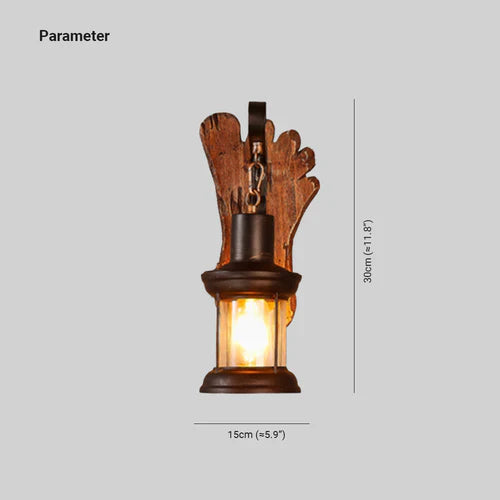 Hängelampe Industrial Holz Retro Vintage Schiffsmöbel - Clowas.de