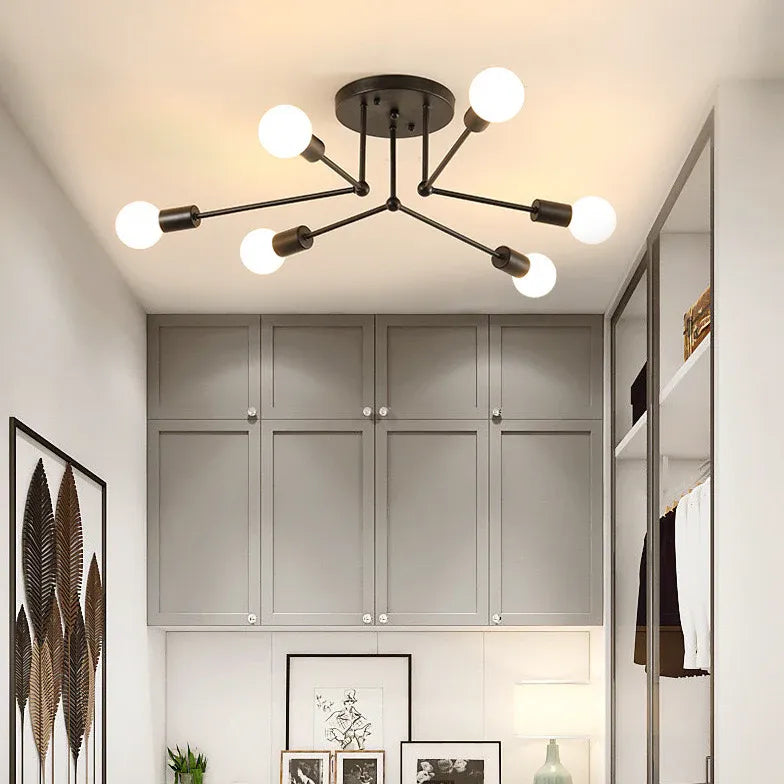 Hängelampe metall schwarz im industriellen Eisenstil - Clowas.de