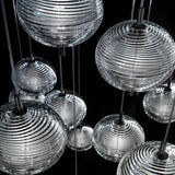 Hängelampe Schlafzimmer Bett Nordisch Silber Glas - Clowas.de