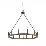 Hängelampe schwarz industrial mit runden Bauernhausstil - Clowas.de