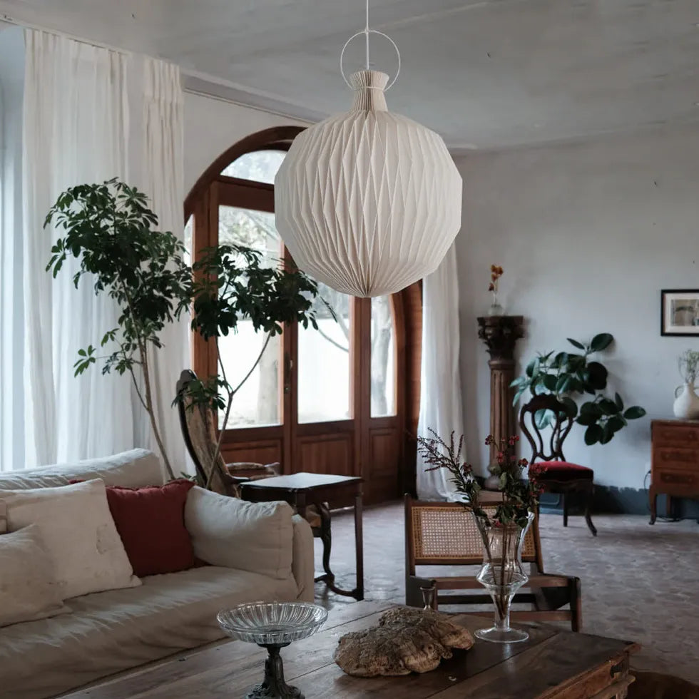 hängelampe weiß kugel nordischer Stil minimalistisches Design - Clowas.de