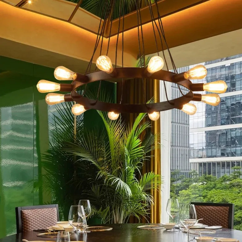 Hängelampe wohnzimmer industrial im amerikanischen Retro-Stil - Clowas.de