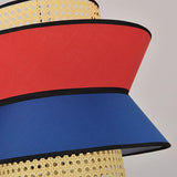 Hängelampe Wohnzimmer Landhausstil mit farbigem Rattan - Clowas.de