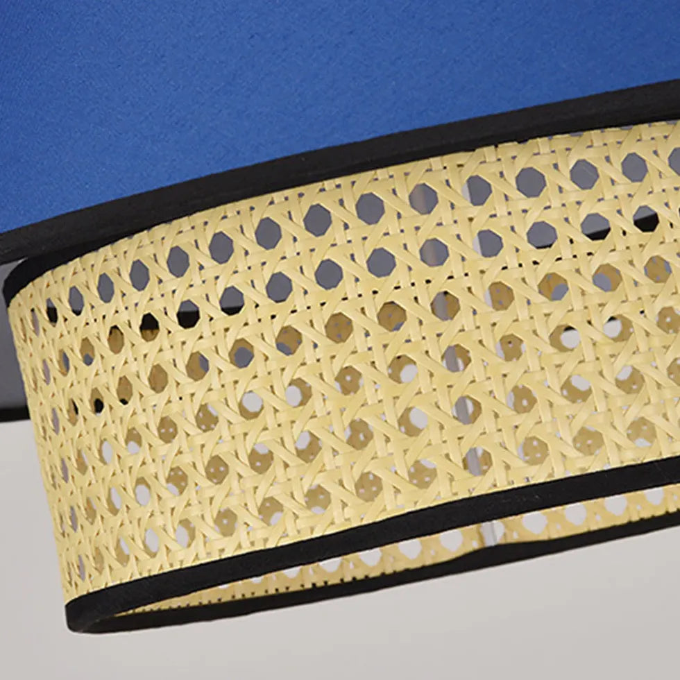 Hängelampe Wohnzimmer Landhausstil mit farbigem Rattan - Clowas.de