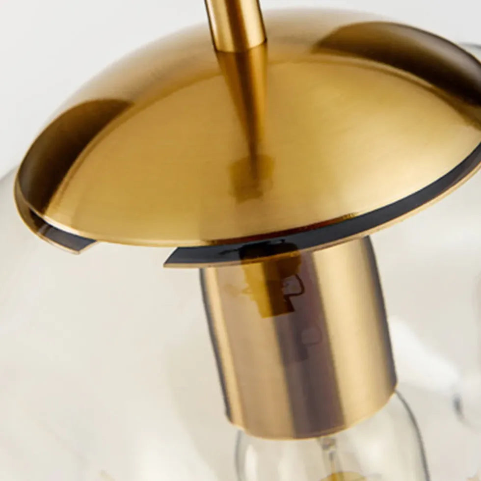 pendelleuchte 2 flammig schwarz mit nordischen glas - Clowas.de