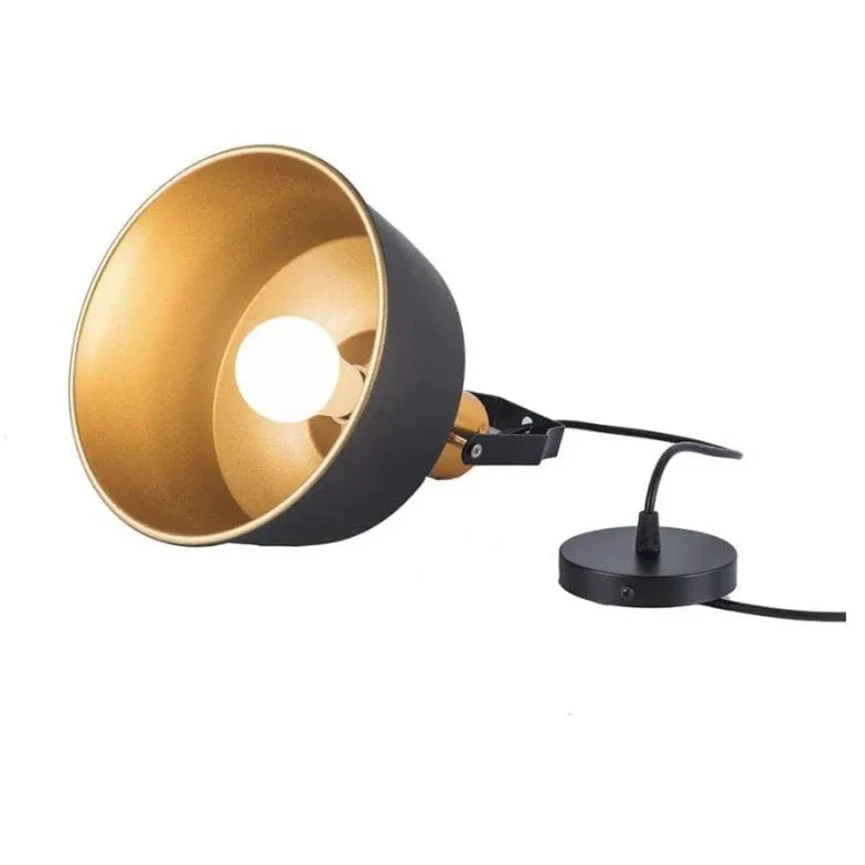 Hängeleuchte Schwarz Gold im Retro Eisenstil - Clowas.de