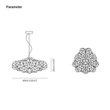 höhenverstellbare hängeleuchte moderne minimalistische Blütenform - Clowas.de
