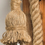 Industrie Wandleuchte Holz Seil Vintage Design - Clowas.de