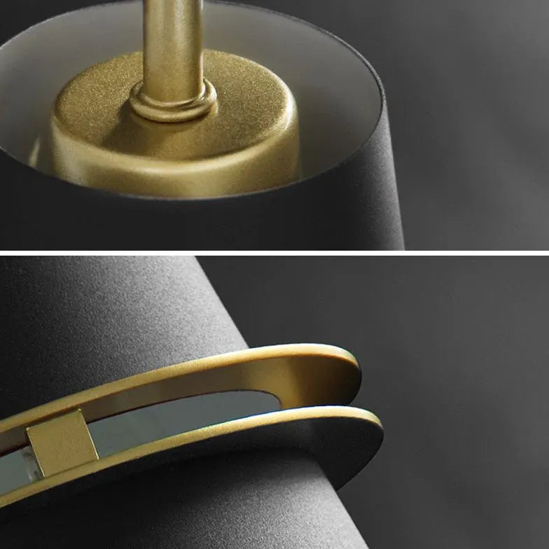 Wandleuchte schwarzer Schirm modernes Design elegante Akzente - Clowas.de