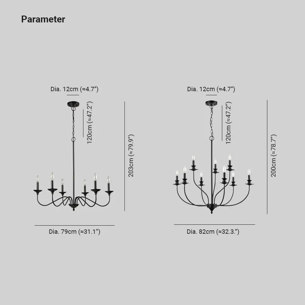 Kerzen Kronleuchter im Vintage Eisen-Design - Clowas.de