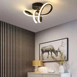 Deckenleuchte Flur Schwarz Skandinavische LED Deckenlampe - Clowas.de