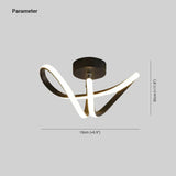 Deckenleuchte Flur Schwarz Skandinavische LED Deckenlampe - Clowas.de