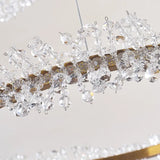 Kristall Hängelampe Rund in modernem Golddesign - Clowas.de