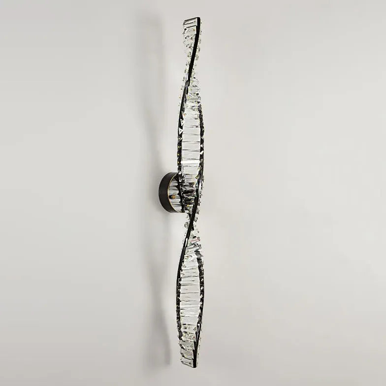 Design Wandleuchten Wohnzimmer Schwarz Doppelspirale Eleganz - Clowas.de