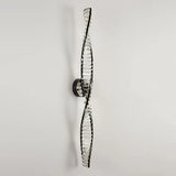 Design Wandleuchten Wohnzimmer Schwarz Doppelspirale Eleganz - Clowas.de