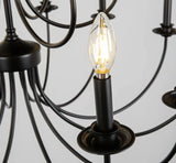 Kronleuchter Esszimmer in schwarzem skandinavischem Retro-Stil - Clowas.de