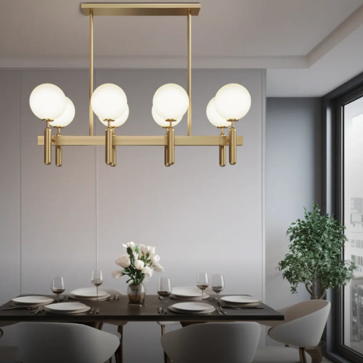 Hängelampen gold im modernen luxuriösen Stil - Clowas.de