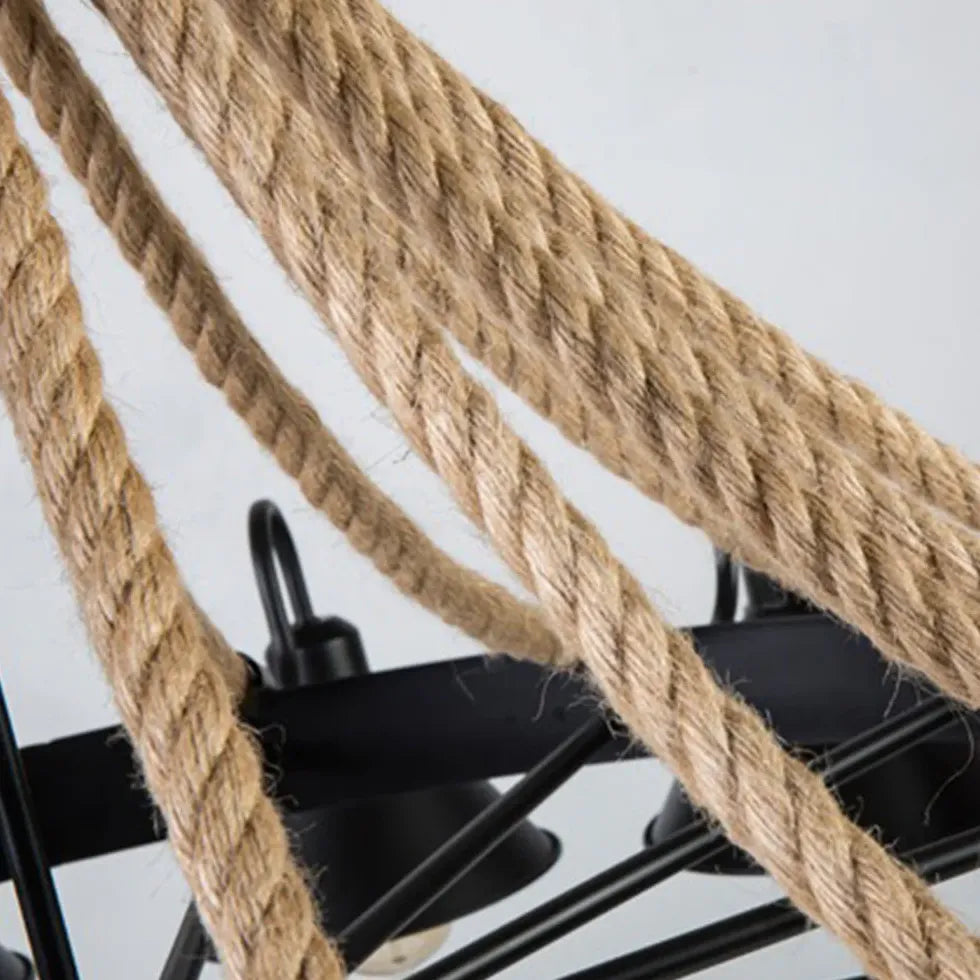 Kronleuchter Industrial im Vintage-Seil-Design - Clowas.de