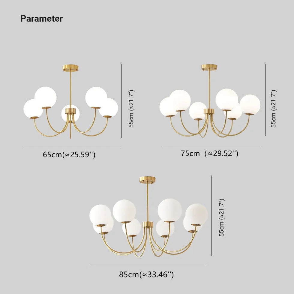 Kronleuchter Kugel Nordisch Modern Glas Luxus - Clowas.de
