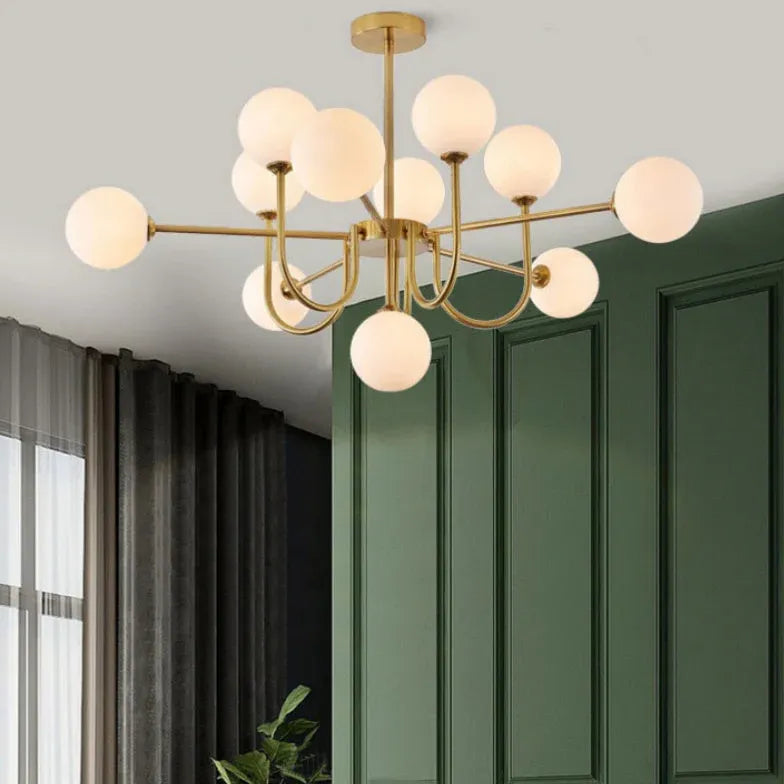 Pendelleuchte Gold Glas nordisch modern leicht luxuriös - Clowas.de