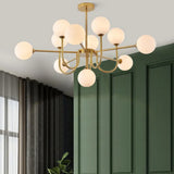 Pendelleuchte Gold Glas nordisch modern leicht luxuriös - Clowas.de