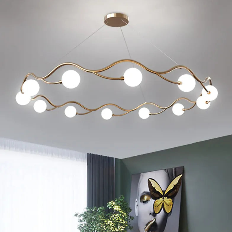 Kronleuchter modern wohnzimmer mit einfachem Ringdesign - Clowas.de