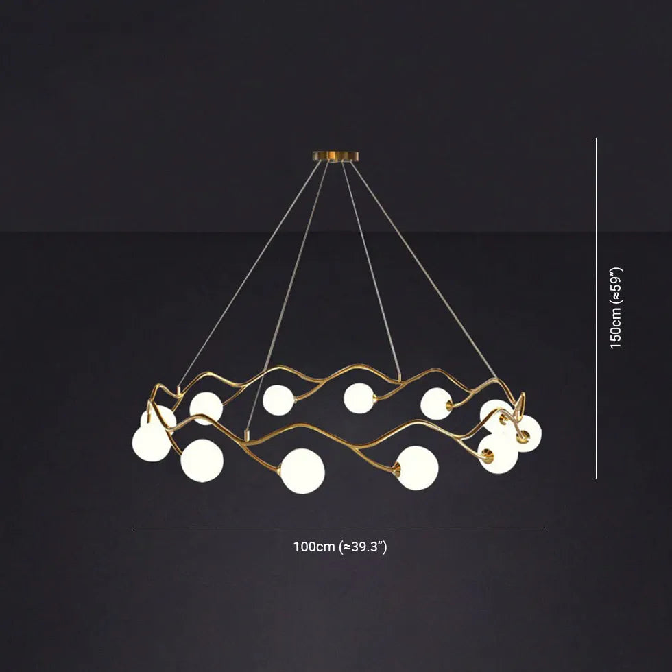 Kronleuchter modern wohnzimmer mit einfachem Ringdesign - Clowas.de