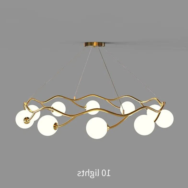 Kronleuchter modern wohnzimmer mit einfachem Ringdesign - Clowas.de