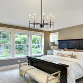 Kronleuchter mit LED moderne nordische schwarze Eleganz - Clowas.de