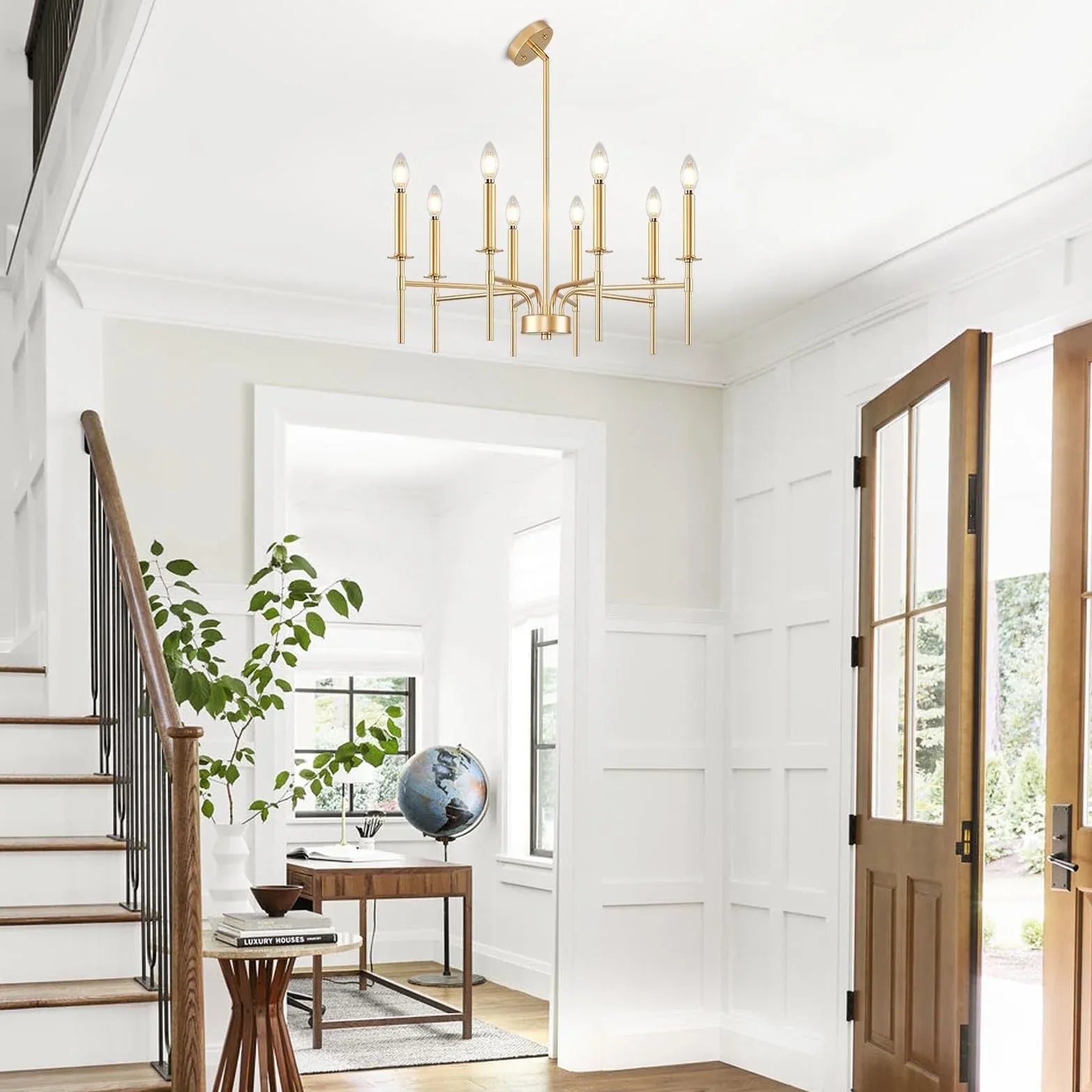 Kronleuchter mit LED moderne nordische schwarze Eleganz - Clowas.de