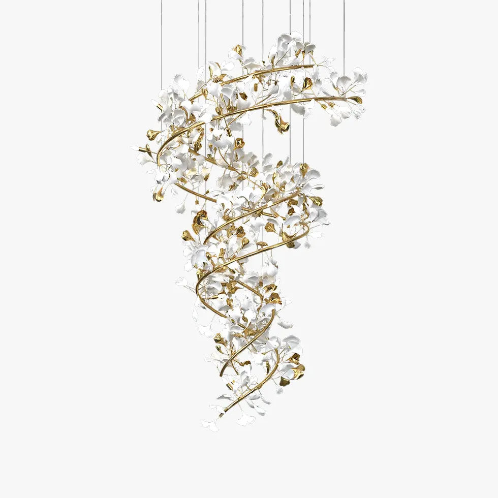 Kronleuchter Treppenhaus im eleganten Ginkgo-Design - Clowas.de